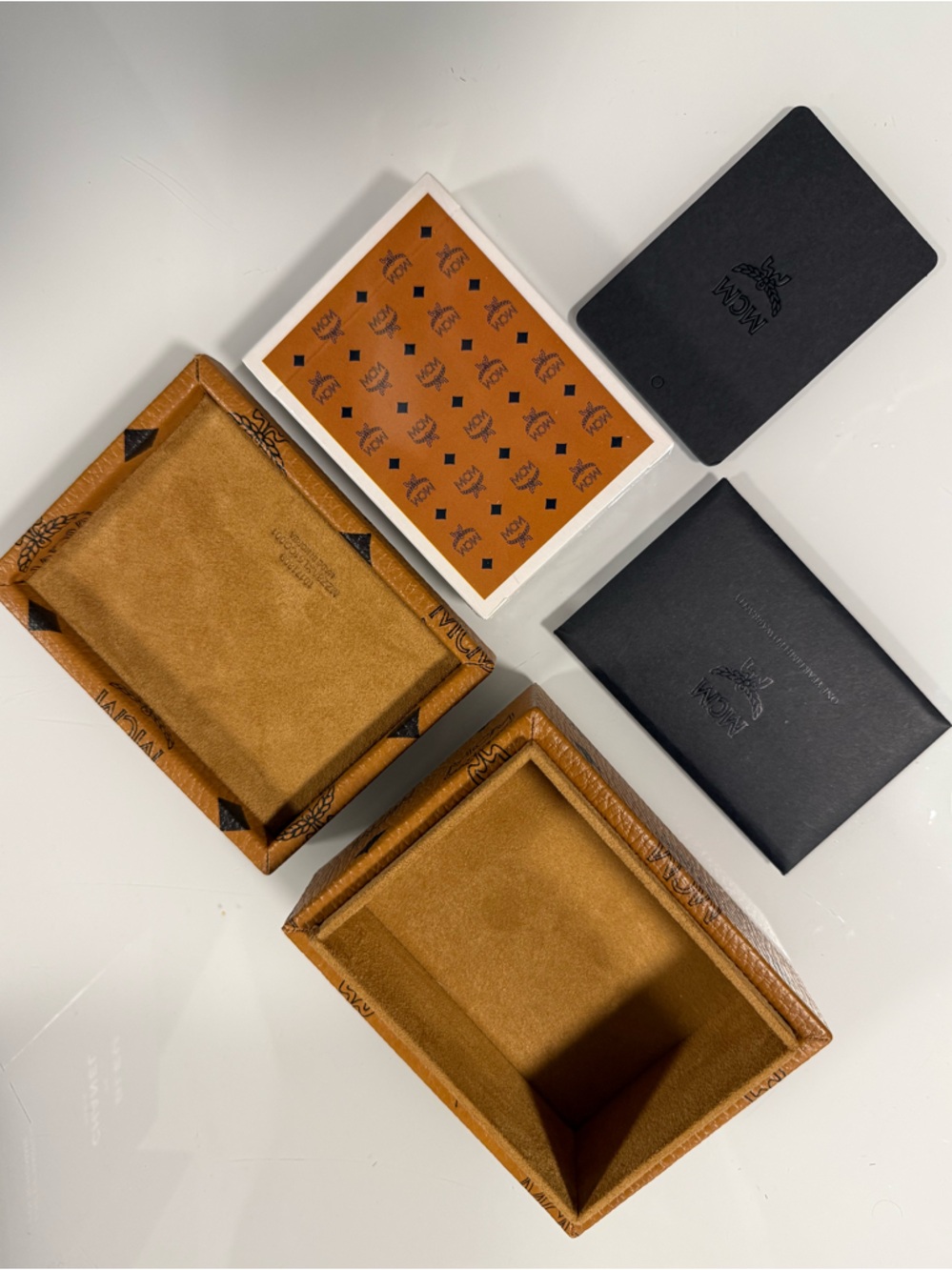 MCM Monogram Card Deck With Box Holder - Picture 3 of 16